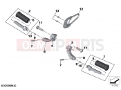 BMW Motorrad BMW 2024 R models R 18 (0L11, 0L13) Rear footrests 2 | Rear footrests 2
