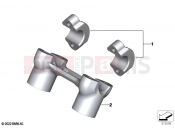 BMW Motorrad BMW 2024 R models R 18 (0L11, 0L13) Clamping support, top | Clamping support, top