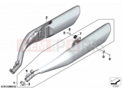 BMW Motorrad BMW 2024 K models K 1600 Bagger 22 (0F61, 0F63) Muffler system | Muffler system