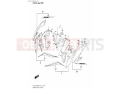 SUZUKI GSX-S1000A / GSX-S1000ZA L8 (2018) (E21) FRAME COVER 5 (AGT) 