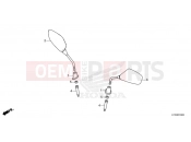 HONDA SH350 SPORTY (SH350ASS) 2025 F-3 MIRROR