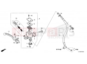 HONDA SH350 SPORTY (SH350ASS) 2025 F-5 FRONT BRAKE MASTER CYLINDER