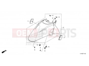 HONDA SH350 SPORTY (SH350ASS) 2025 F-11 FRONT FENDER