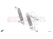 HONDA SH350 SPORTY (SH350ASS) 2025 F-36 REAR CUSHION