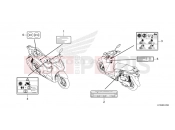 HONDA SH350 SPORTY (SH350ASS) 2025 F-47 CAUTION LABEL
