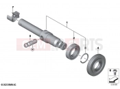 BMW Motorrad BMW 2023 R models R 12 nineT A2 (0N11) Selector shaft