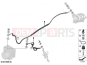 BMW Motorrad BMW 2023 R models R 12 nineT A2 (0N11) Brake pipe rear