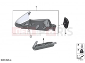 BMW Motorrad BMW 2023 R models R 12 nineT A2 (0N11) OBD plug cover