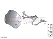 BMW Motorrad BMW 2023 R models R 12 nineT A2 (0N11) Motorbike fairing, windscreen
