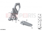 BMW Motorrad BMW 2023 R models R 12 nineT A2 (0N11) Footpeg plate/Front footpeg