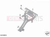 BMW Motorrad BMW 2023 R models R 12 nineT A2 (0N11) Number plate baseplate Brazil