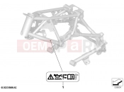 BMW Motorrad BMW 2023 R models R 12 nineT A2 (0N11) Sign, frame