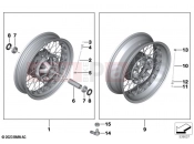 BMW Motorrad BMW 2023 R models R 12 nineT A2 (0N11) Retrofitting, spoked wheel