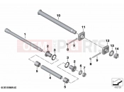BMW Motorrad BMW 2024 S models S 1000 R (0E51, 0E53) Rear swinging fork, bearing