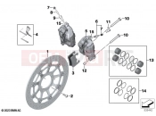 BMW Motorrad BMW 2024 S models S 1000 R (0E51, 0E53) Front wheel brake