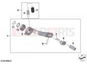 BMW Motorrad BMW 2024 S models S 1000 R (0E51, 0E53) Brake pedal  2