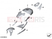BMW Motorrad BMW 2024 S models S 1000 R (0E51, 0E53) Painted parts YN3H white/blue/red