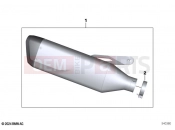 BMW Motorrad BMW 2024 S models S 1000 R (0E51, 0E53) Sport silencer  2
