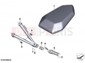 BMW Motorrad BMW 2024 S models S 1000 R (0E51, 0E53) Retrofitting passenger seat