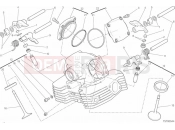 DUCATI 2020 Scrambler Cafe Racer Vertical Cylinder Head Valves