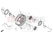 HONDA AFRICA TWIN 1100 DCT ADVENTURE LOWER CRF1100DL2P 2023 F-19-21 REAR WHEEL (2)