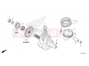 HONDA CRF250LRP CRF250L 2023 E-16 CRANKSHAFT/PISTON