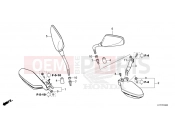 HONDA CRF250LRP CRF250L 2023 F-3 MIRROR/KNUCKLE GUARD