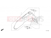 HONDA CRF250LRP CRF250L 2023 F-10 FRONT FENDER