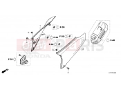 HONDA CRF250LRP CRF250L 2023 F-24 SIDE COVER
