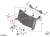 BMW Motorrad BMW 2024 F models F 900 R A2 25 (0K91) Radiator mounting parts