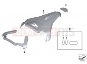 BMW Motorrad BMW 2024 F models F 900 R A2 25 (0K91) Cover, pillion-passenger seat