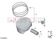 BMW Motorrad BMW 2025 F models F 900 R A2 25 (0K91) Piston with rings and pin