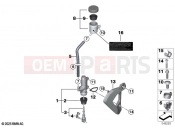 BMW Motorrad BMW 2025 F models F 900 R A2 25 (0K91) Foot, brake master cylinder