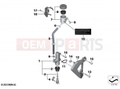 BMW Motorrad BMW 2025 F models F 900 R A2 25 (0K91) Foot, brake master cylinder  2