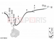 BMW Motorrad BMW 2025 F models F 900 R A2 25 (0K91) Brake pipe rear