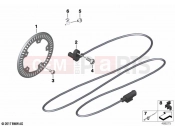 BMW Motorrad BMW 2025 F models F 900 R A2 25 (0K91) Rotational-speed sensor, rear