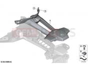 BMW Motorrad BMW 2025 F models F 900 R A2 25 (0K91) Number plate carrier, upper