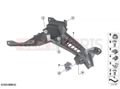BMW Motorrad BMW 2025 F models F 900 R A2 25 (0K91) Number plate carrier, lower