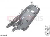 BMW Motorrad BMW 2025 F models F 900 R A2 25 (0K91) Rear carrier part