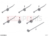 BMW Motorrad BMW 2025 F models F 900 R A2 25 (0K91) Cable tie with holder, edge clip