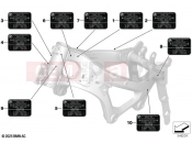 BMW Motorrad BMW 2025 F models F 900 R A2 25 (0K91) Sign, frame