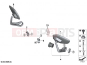 BMW Motorrad BMW 2025 F models F 900 R A2 25 (0K91) Retrofitting, handlebar end mirrors