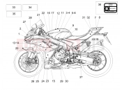 APRILIA RSV4 1100 Factory (CA, USA) Decal
