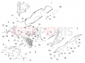 APRILIA RSV4 1100 Factory (CA, USA) Front mudguard-Pillar