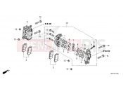 HONDA FORZA 750 (NSS750N) 2022 F-12 FRONT BRAKE CALIPER