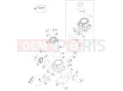 KTM  CYLINDER, CYLINDER HEAD