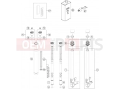 KTM  FRONT FORK DISASSEMBLED