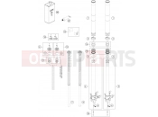 KTM  FRONT FORK DISASSEMBLED