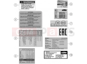 KTM  TECHNIC INFORMATION STICKER