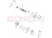 KTM  TRANSMISSION I - MAIN SHAFT